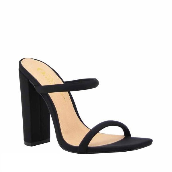 Rodeo Square Toe Block Heel Sandal