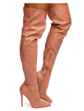 Rose Thigh High Heel Boots