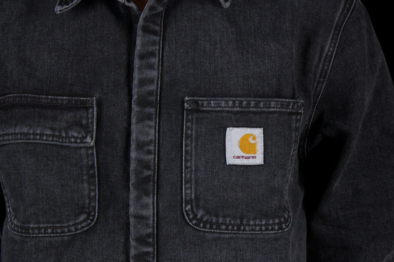 Carhartt WIP Salinac Shirt Jacket Black Mid Worn Wash