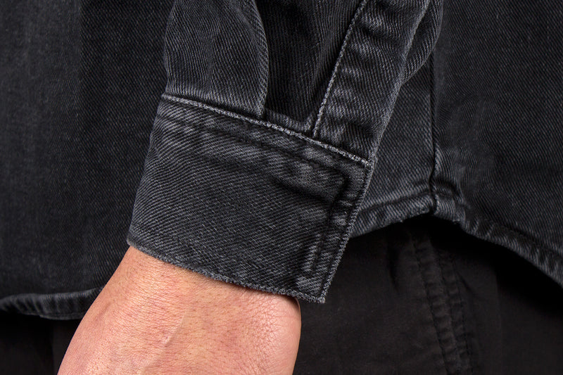 Carhartt WIP Salinac Shirt Jacket Black Mid Worn Wash