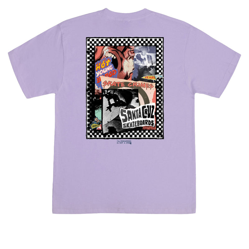 Santa Cruz Ad Collage T-Shirt - Orchid