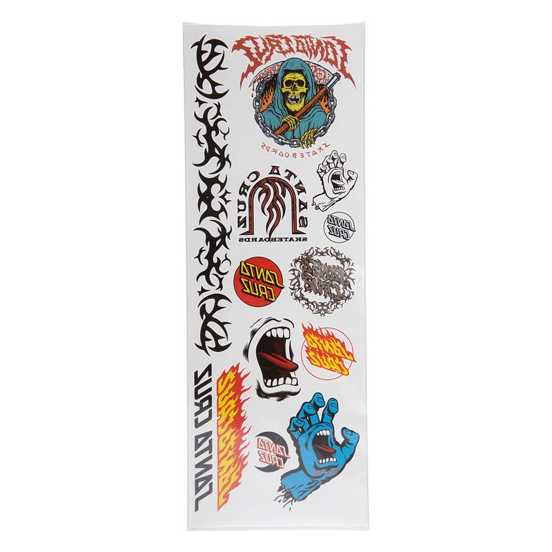 Santa Cruz Tatted Temporary Tattoo Set - Multi