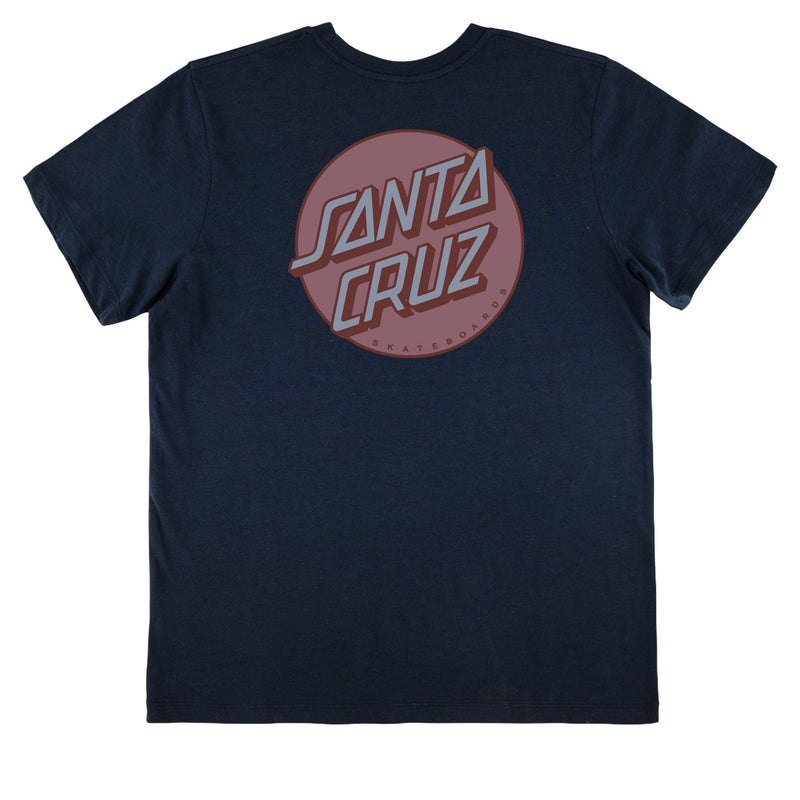 Santa Cruz Womens Other Dot Chest T-Shirt - Navy