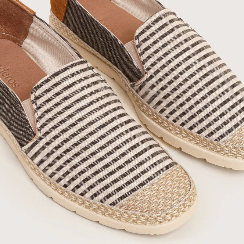 Santi - Black Stripe Canvas - DNA Footwear