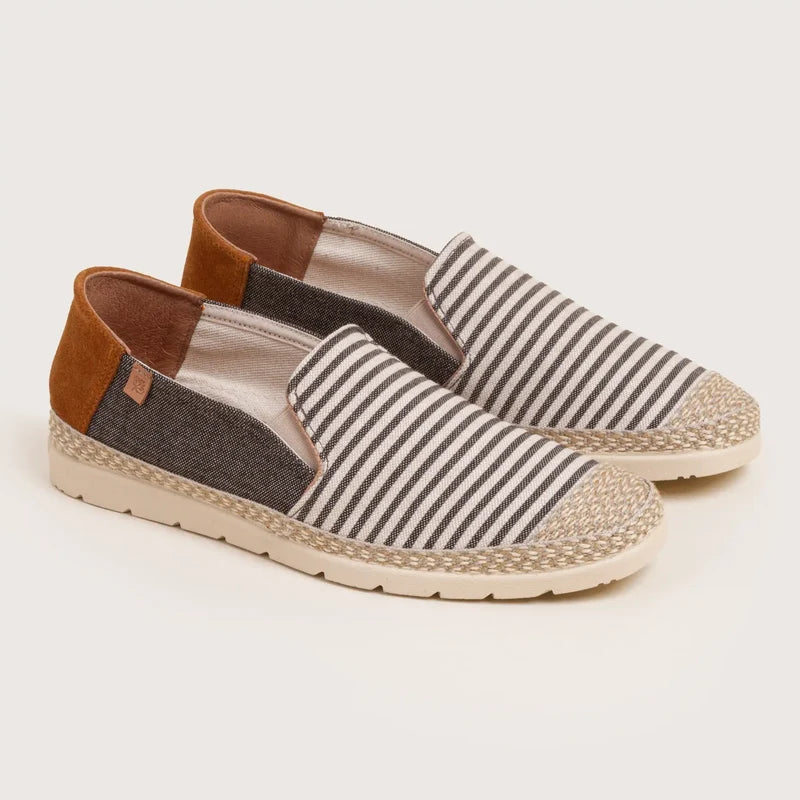 Santi - Black Stripe Canvas - DNA Footwear