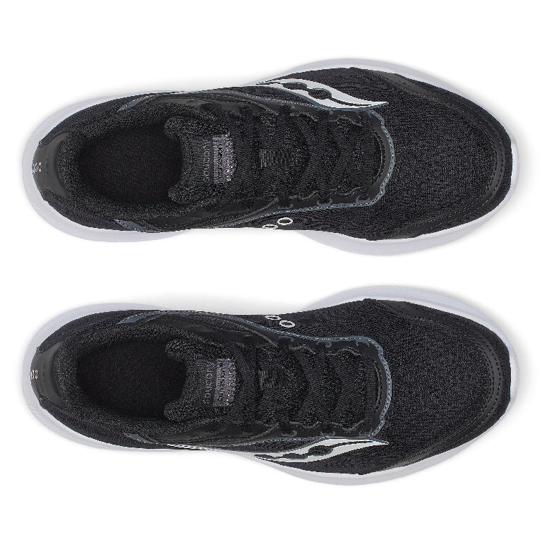 Saucony Men's Cohesion 18 Running Shoes in Black/White (Wide)