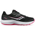 Saucony Women's Cohesion 16 Running Shoes in Black/Fuchsia (Wide)