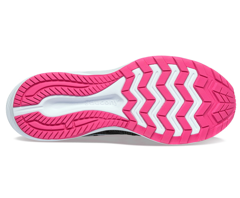 Saucony Women's Cohesion 16 Running Shoes in Black/Fuchsia (Wide)