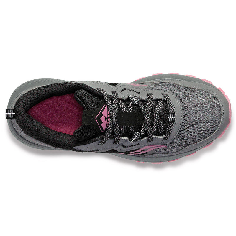 Saucony Women's Excursion TR16 Running Shoes in Charcoal/Rose (Wide)