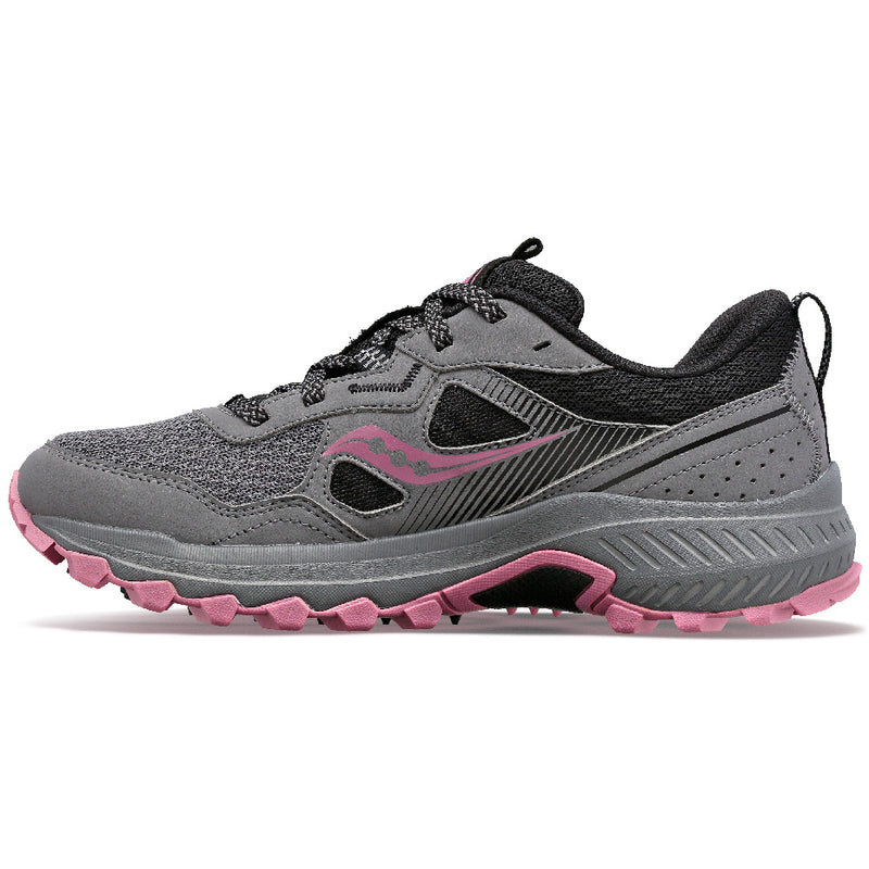 Saucony Women's Excursion TR16 Running Shoes in Charcoal/Rose (Wide)