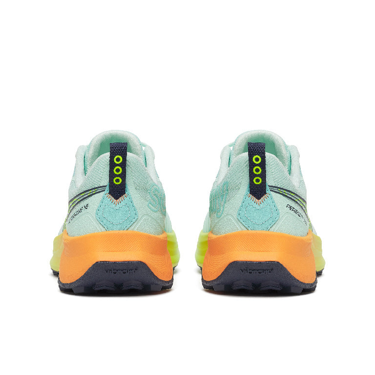Saucony Women's Peregrine 16 Running Shoes in Aqua/Citron