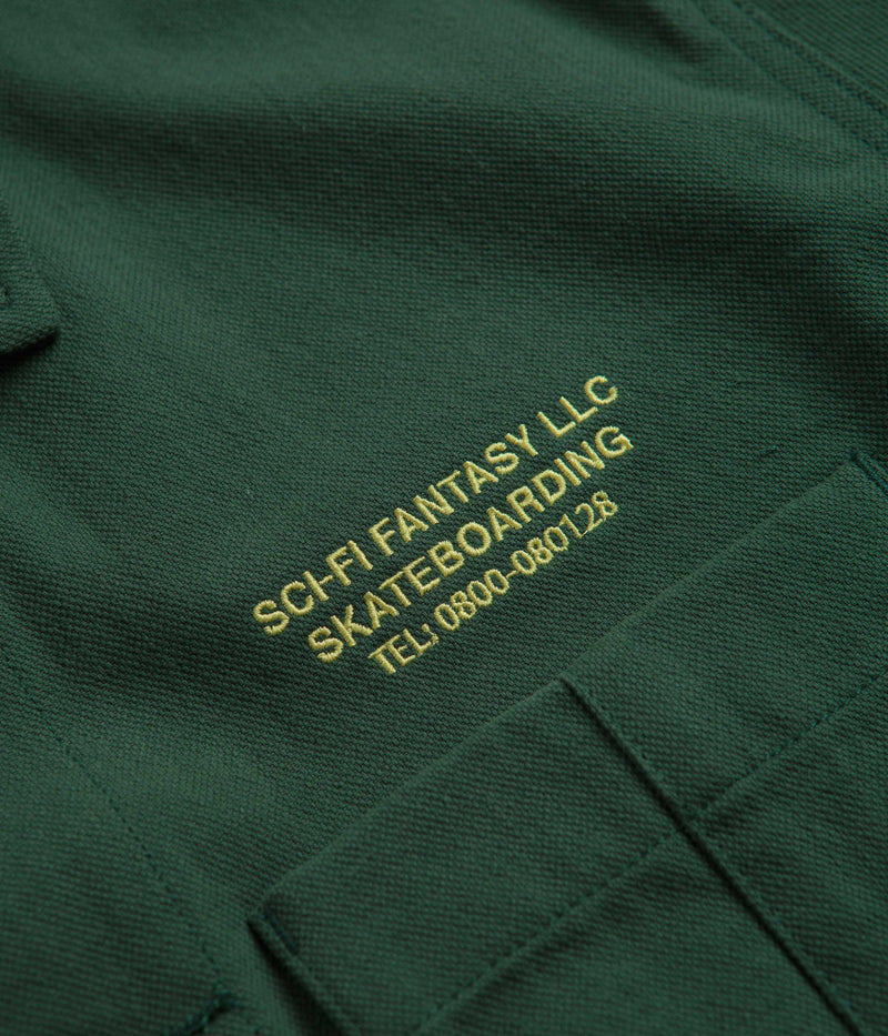 Sci-Fi Fantasy Chore Coat in Deep Teal
