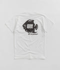 Sci-Fi Fantasy Fish Pocket T-Shirt in White