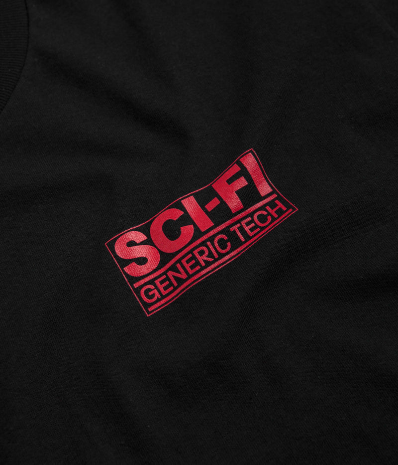 Sci-Fi Fantasy Generic Tech T-Shirt in Black