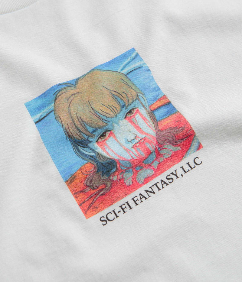 Sci-Fi Fantasy Leaking Eyes T-Shirt in White