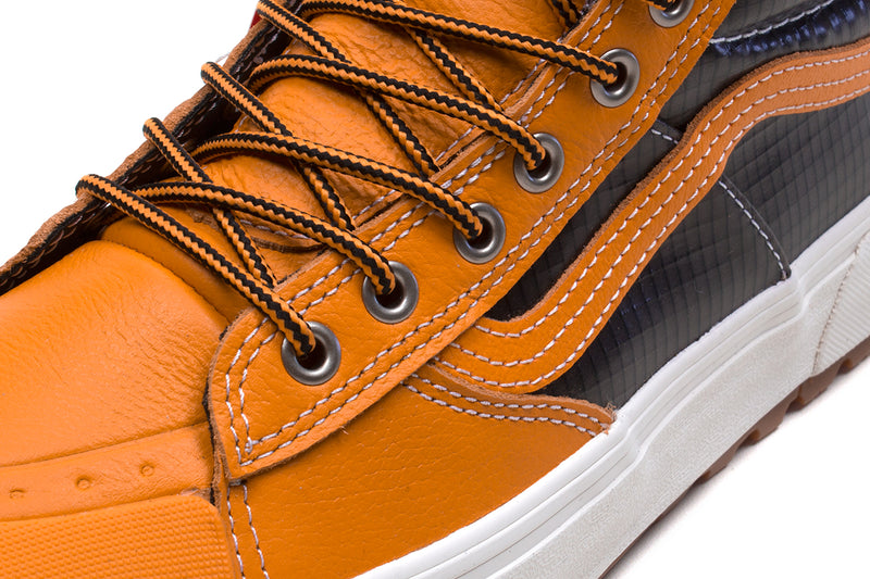 Vans Sk8-Hi MTE Orange Black Leather Ripstop Primaloft