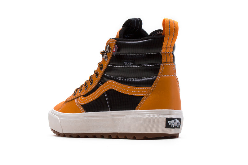 Vans Sk8-Hi MTE Orange Black Leather Ripstop Primaloft