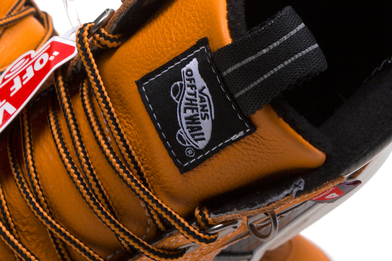 Vans Sk8-Hi MTE Orange Black Leather Ripstop Primaloft