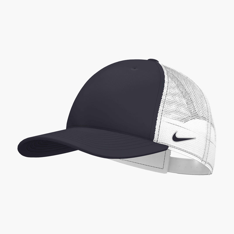 Snapback Mesh Trucker Cap in Obsidian/White/Obsidian