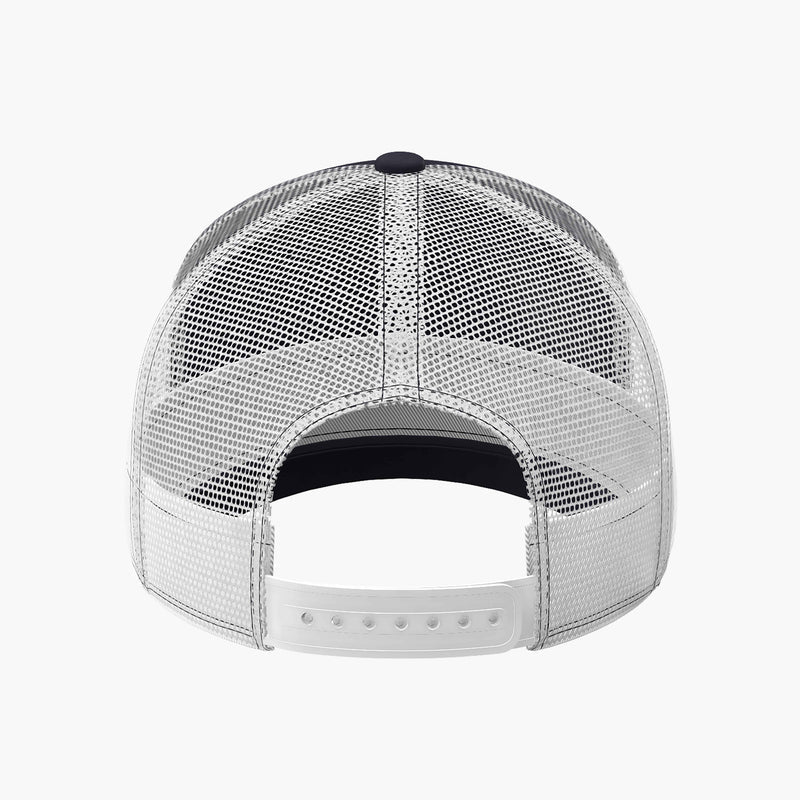 Snapback Mesh Trucker Cap in Obsidian/White/Obsidian