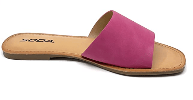 Soda Airway Women's Slip on Casual Flat Slide Sandals