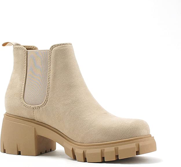 soda lug sole womens chelsea boots