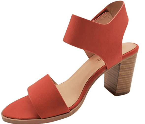 Soda Wait Womens Open Toe Chunky Heel Ankle Strap Block High Heel Dress Sandals