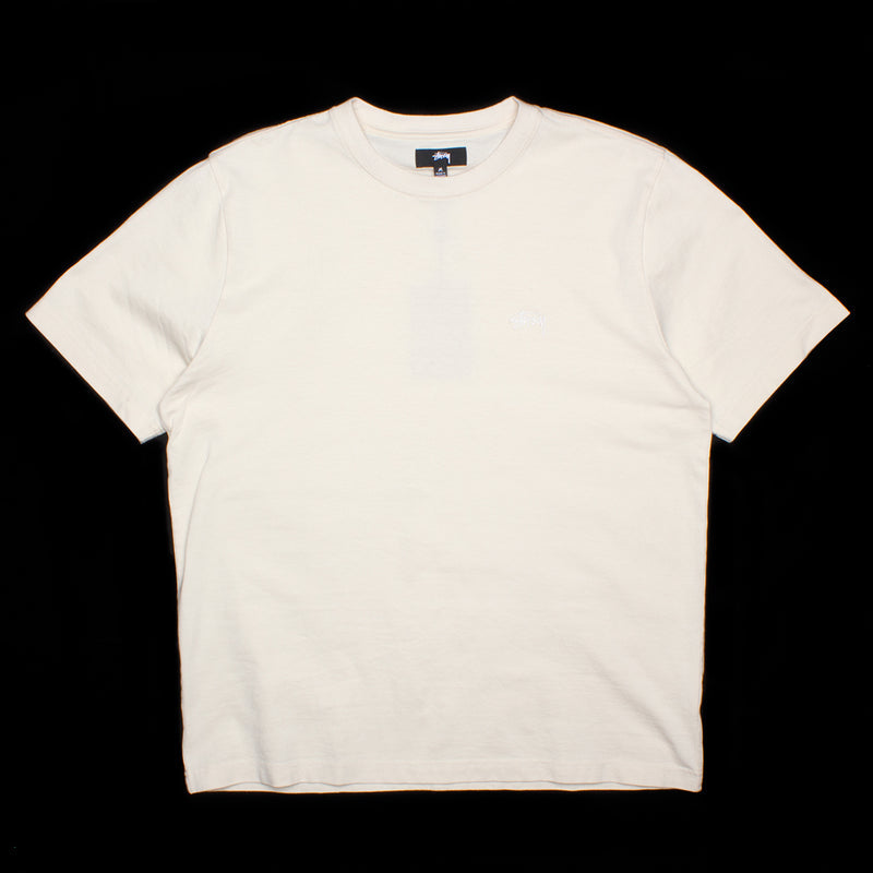 Stussy Stock Logo S/S Crew Oatmeal