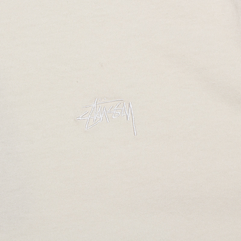 Stussy Stock Logo S/S Crew Oatmeal