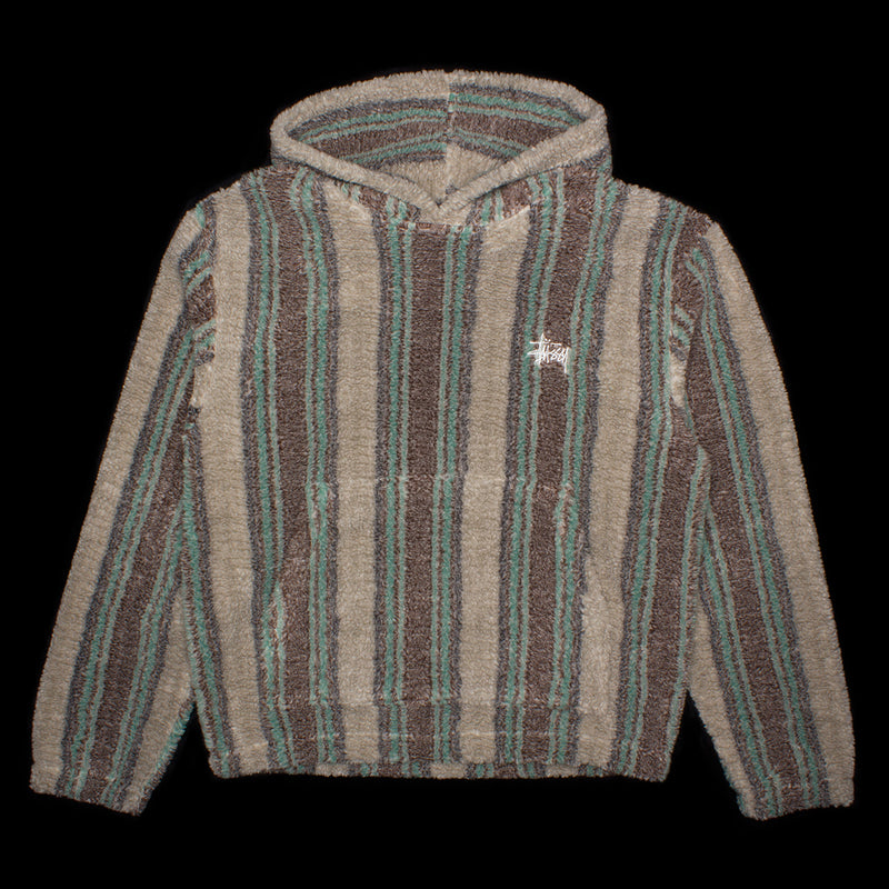 Stussy Stripe Sherpa Hoodie