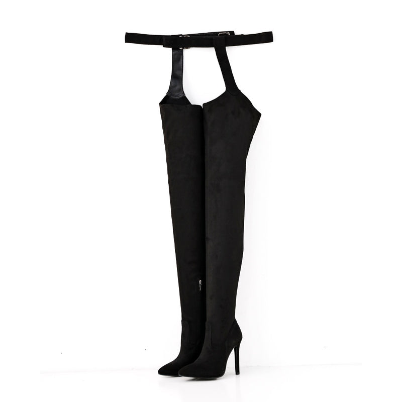 Thigh High Boots - Black