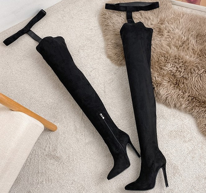 Thigh High Boots - Black