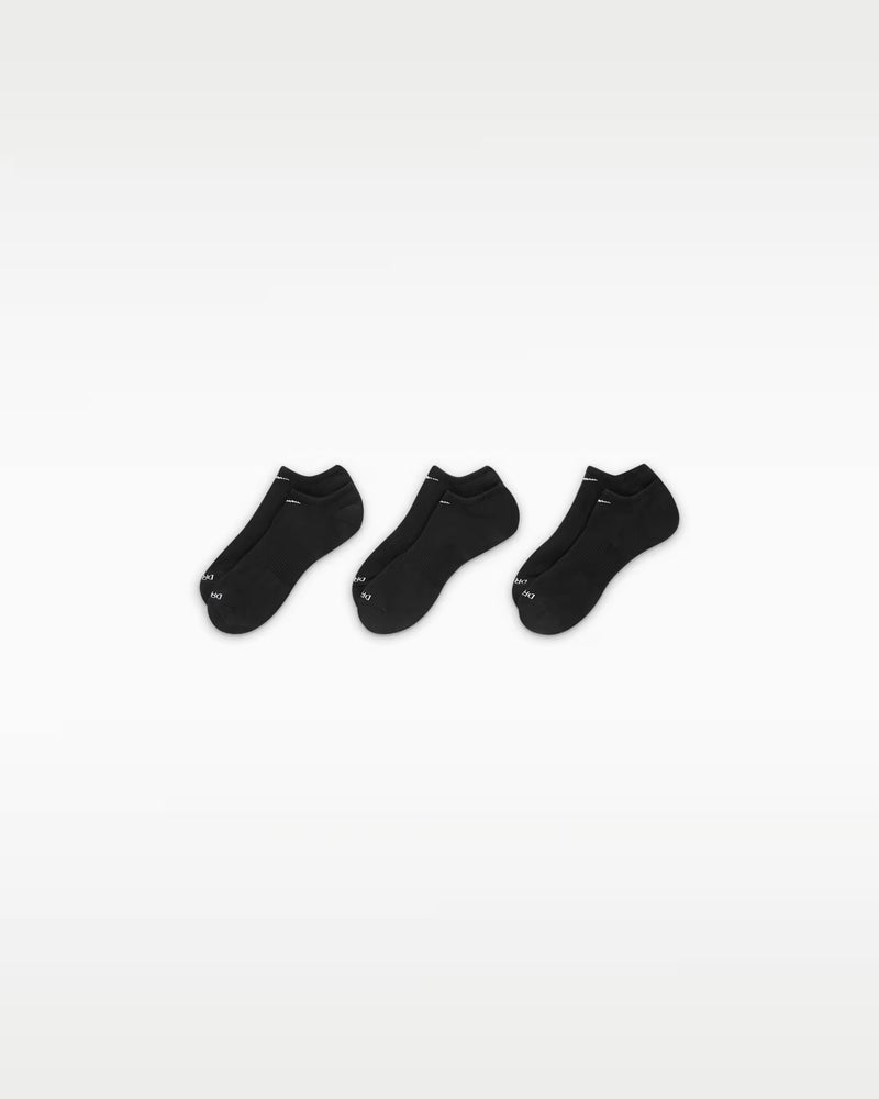 Unisex Everyday Plus Cushion Training No-Show Socks (3 Pairs) in Multi-Color (968)