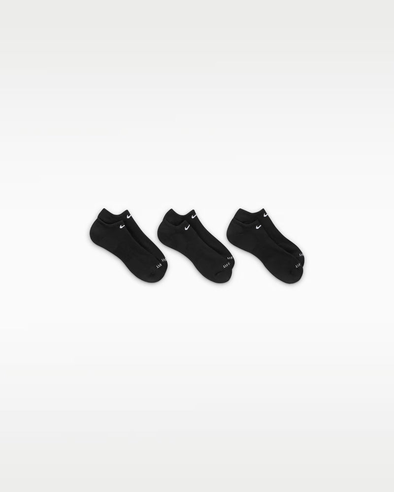 Unisex Everyday Plus Cushion Training No-Show Socks (3 Pairs) in Multi-Color (968)