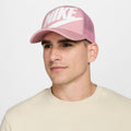 Unisex Rise Structured Trucker Cap in Elemental Pink/Elemental Pink/White