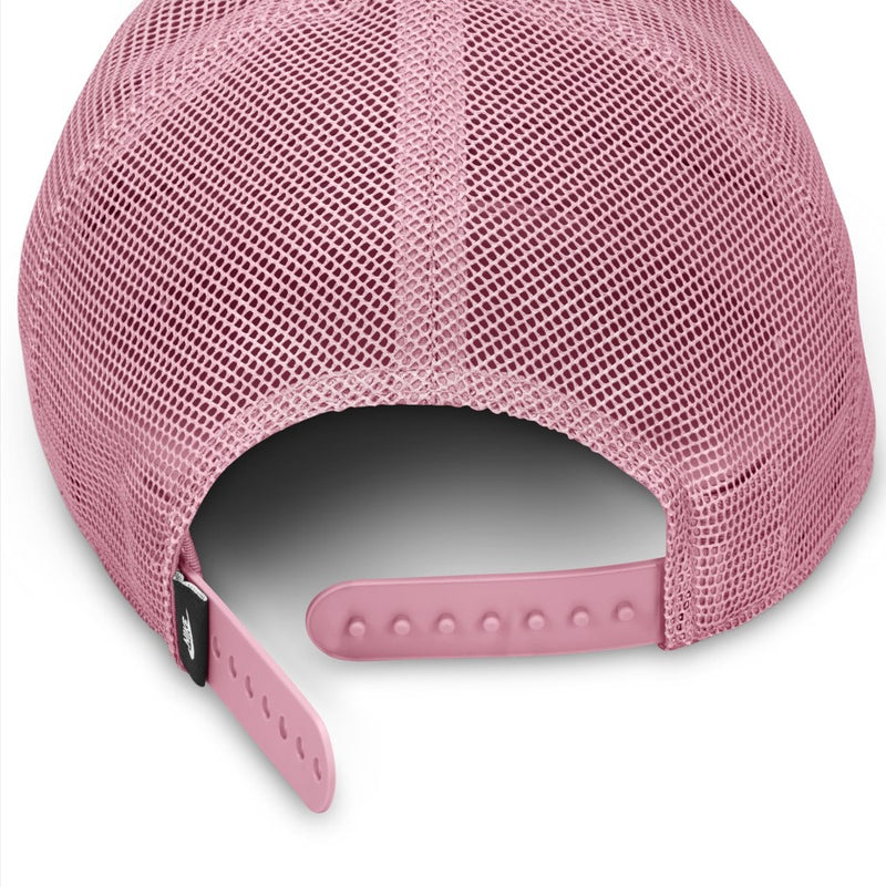 Unisex Rise Structured Trucker Cap in Elemental Pink/Elemental Pink/White