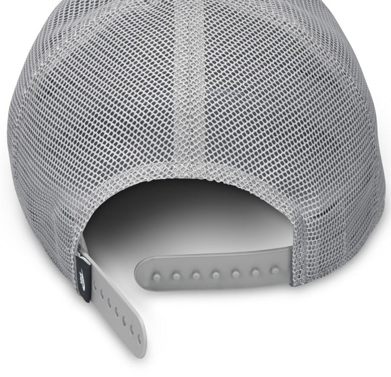 Unisex Rise Structured Trucker Cap in Lt Smoke Grey/Lt Smoke Grey/Black