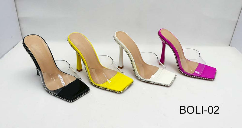 Wild Diva Boli-02 Studded Stiletto Sandal