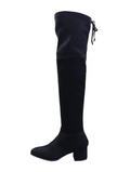 Wild Diva Lounge Catherine-12 Womens Over The Knee Round Toe Thigh High Boots Block Heel W/Zipper