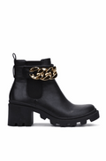 Women block heel combat Ankle boots With Chain ( Shiba By Cape Robbin )