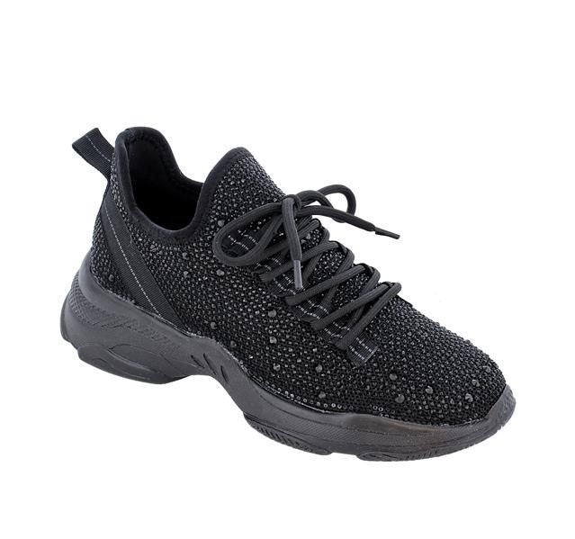 Women Fashion Rhinestone Tennis Sneakers