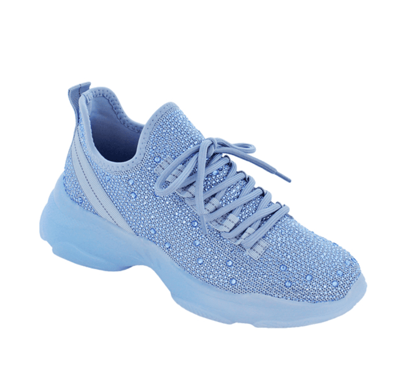 Women Fashion Rhinestone Tennis Sneakers
