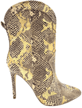 Women Pointed Toe Stiletto High Heel boots Booties Hibiscus-47 By Anne Michelle