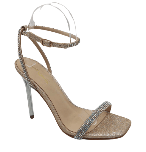 Women Rhinestone High Heel Sandals Feisty-08 By Anne Michelle