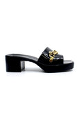 Women's Chain Jelly chunky block heels