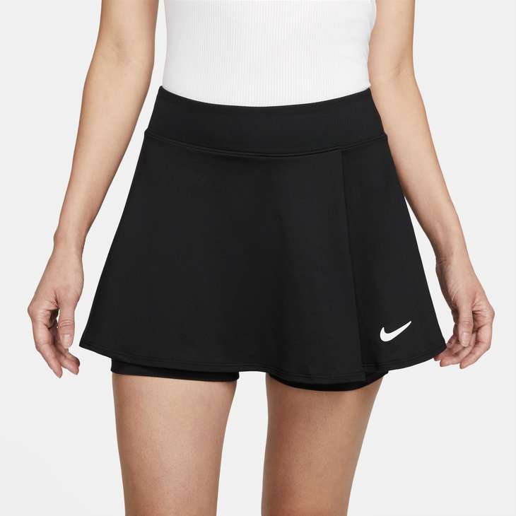 Women's Court Dri-FIT Victory Flouncy Skirt in Black/White