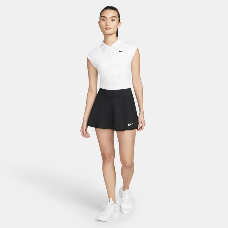 Women's Court Dri-FIT Victory Flouncy Skirt in Black/White