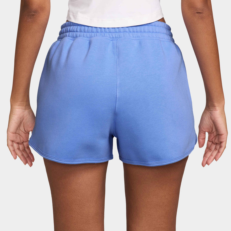 Women's Court Heritage Mid-Rise Fleece Tennis Shorts in Royal Pulse