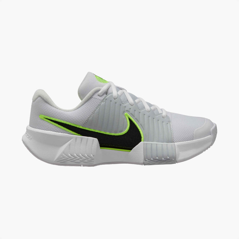Women's GP Challenge Pro Hard Court Tennis Shoes in White/Black-Pure Platinum-Volt