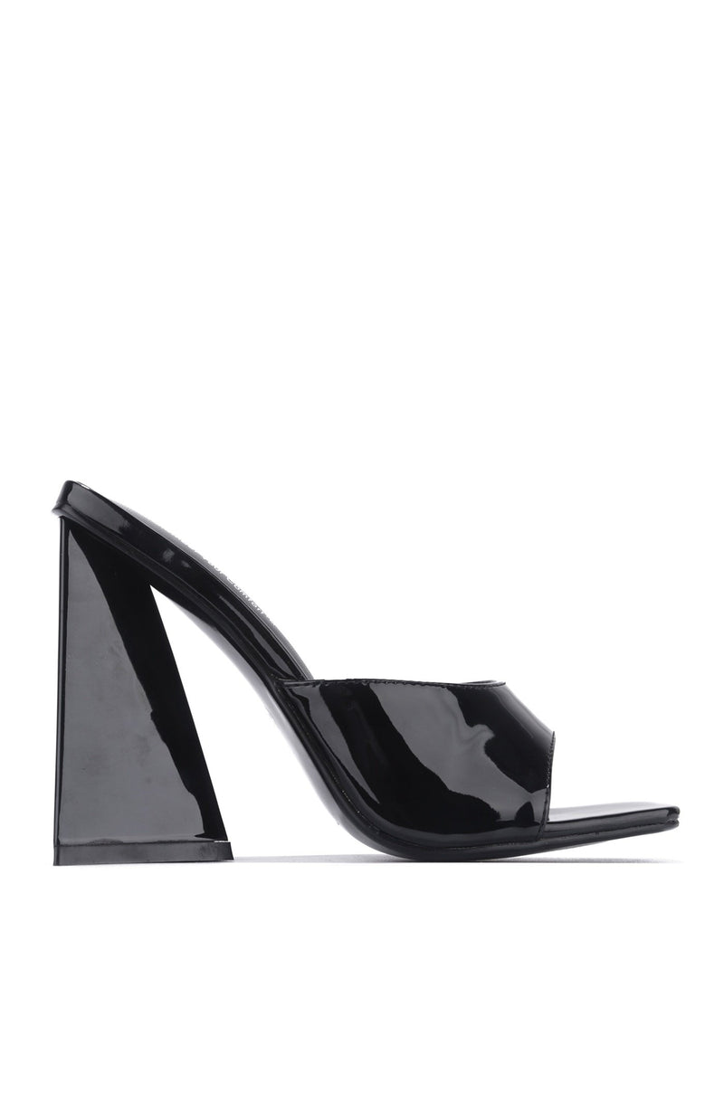 Women's Mule Sandals Chunky Block Heel Square Open Toe Heeled High Heel Mule Sandals Marty By Cape Robbin